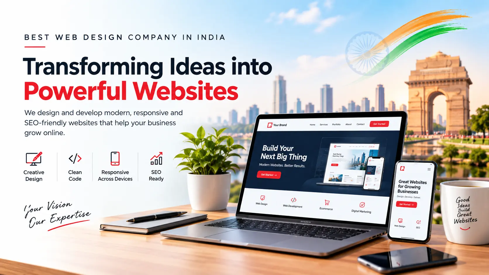 Best Web Design Company in India creating powerful and responsive websites