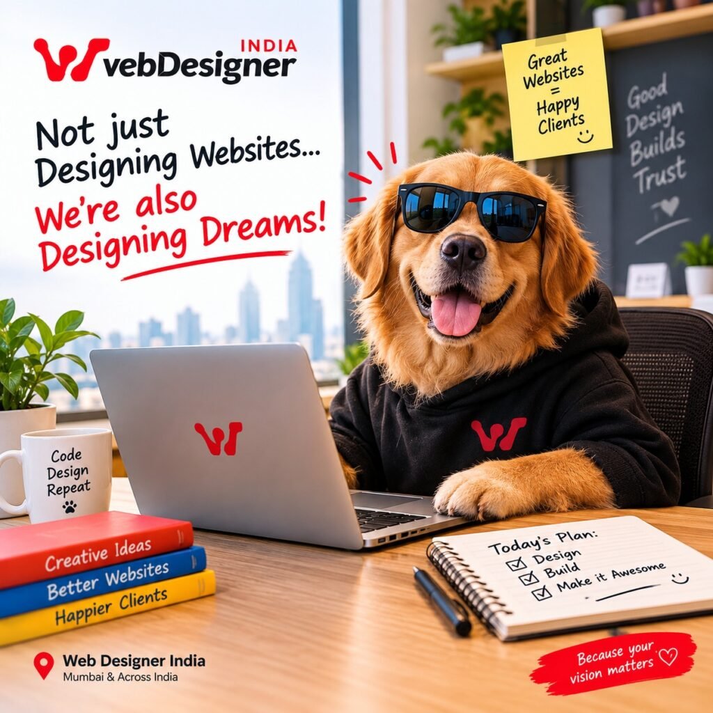 Web Designer India is one of India’s most trusted web design agencies in Mumbai, helping businesses build a strong and successful online presence.