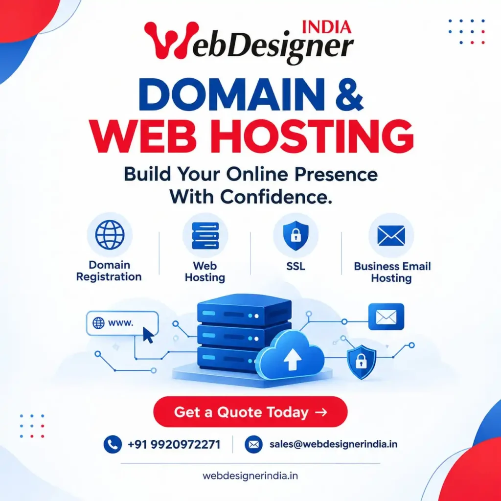 Domain, Web Hosting Services in India