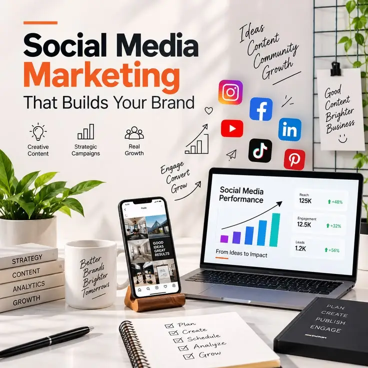 Professional social media marketing services by Web Designer India