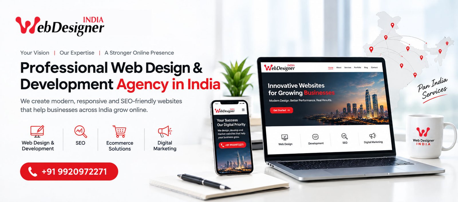 Professional Web Design and Development Agency in India | Web Designer India