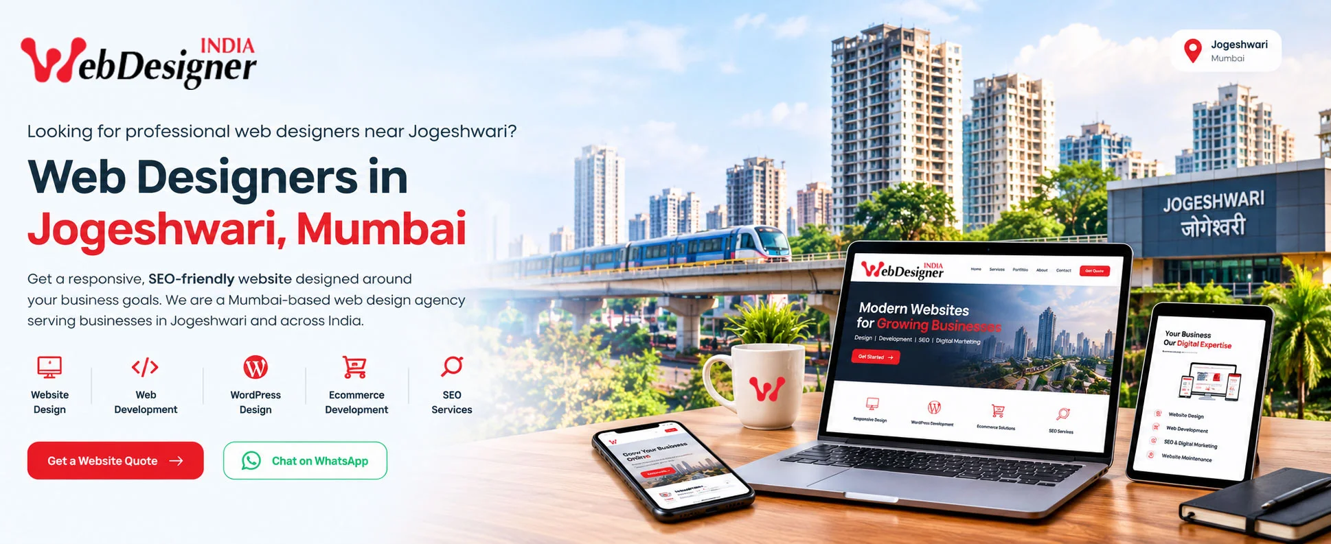 Web design development and SEO services in Jogeshwari