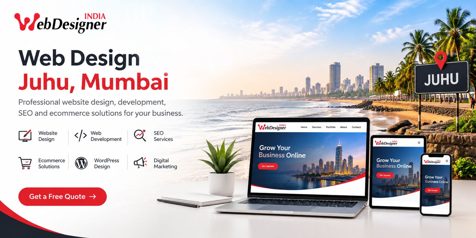 Web Designers Near Juhu, Mumbai