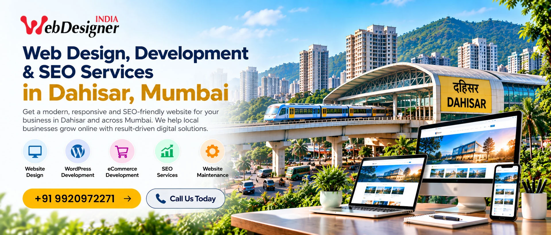 Web design, website development and SEO services in Dahisar, Mumbai