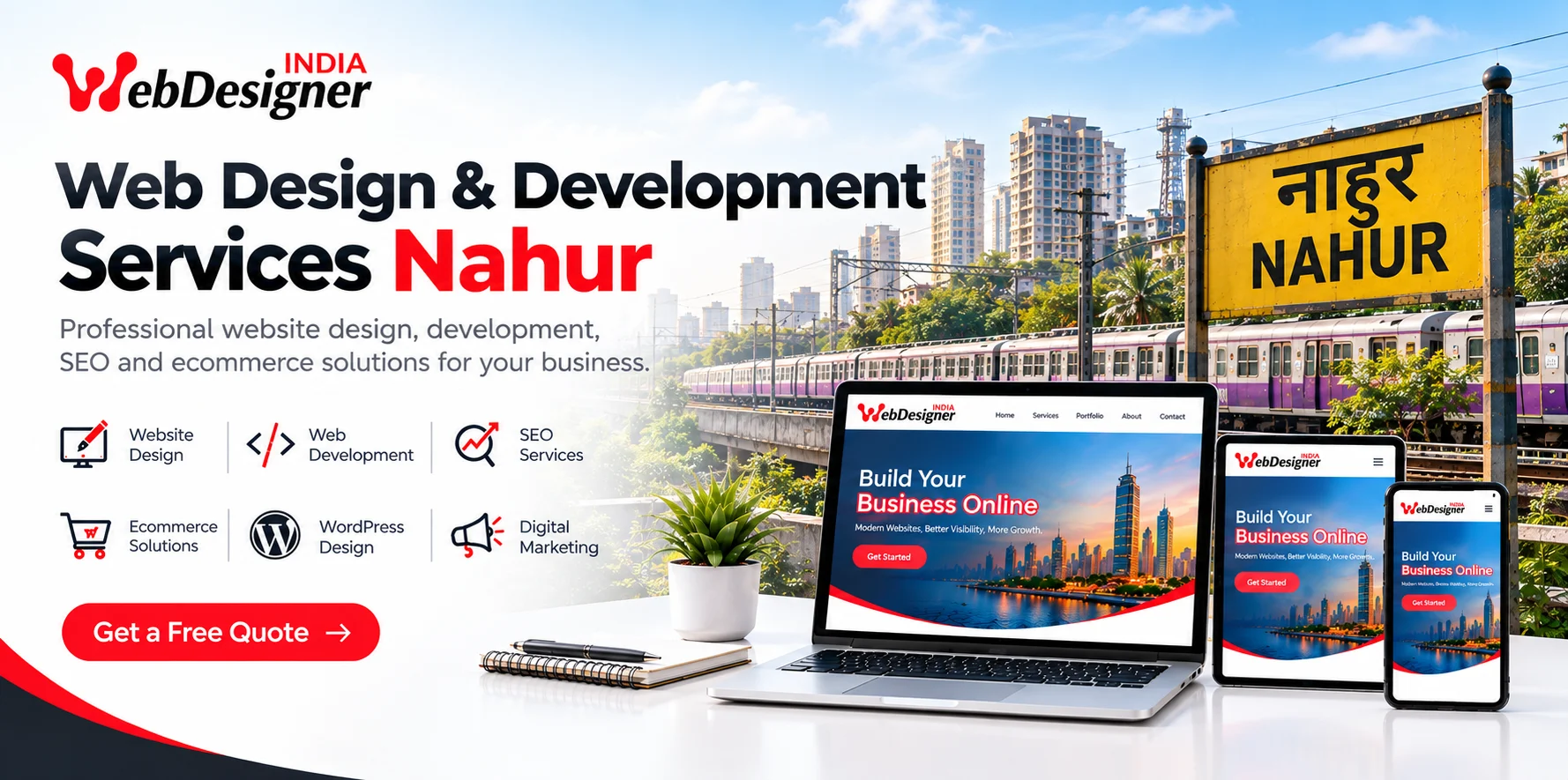 Web design, website development and SEO services in Nahur, Mumbai