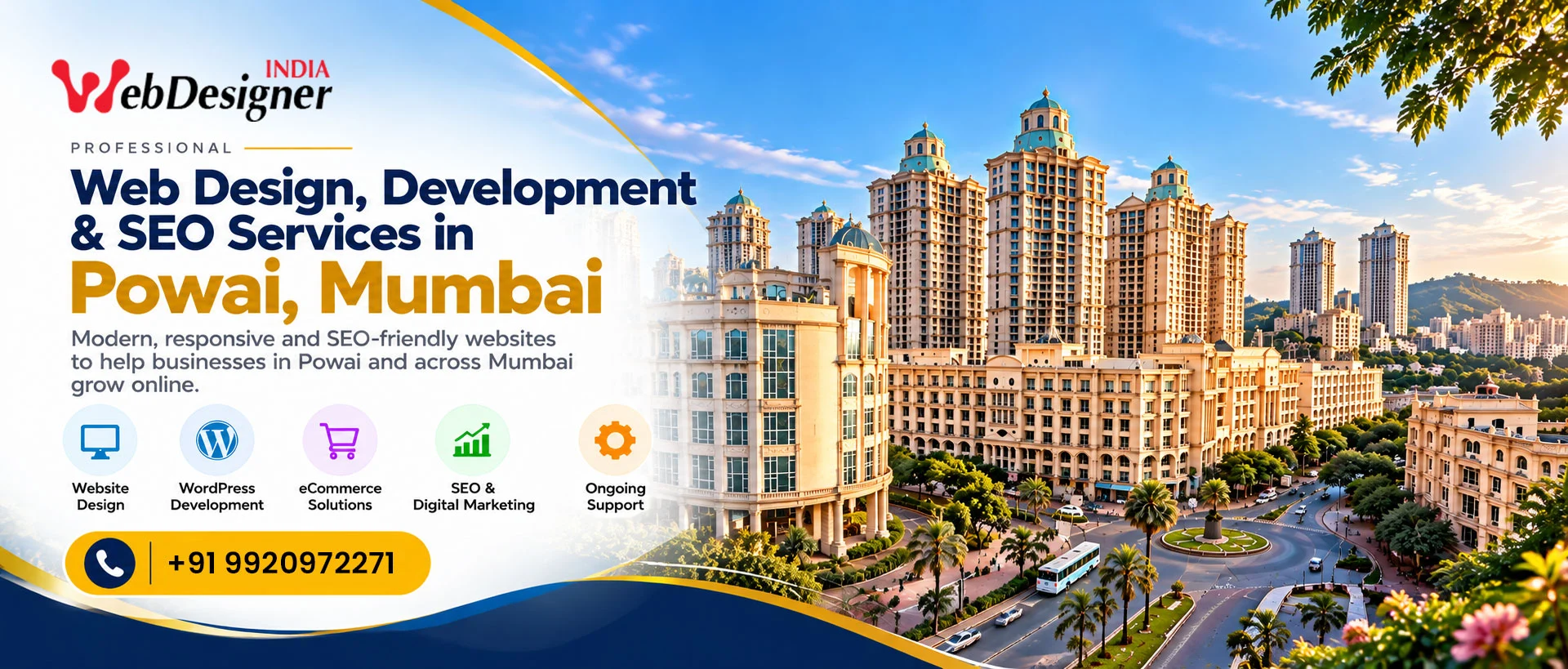 Web design, website development and SEO services in Powai, Mumbai