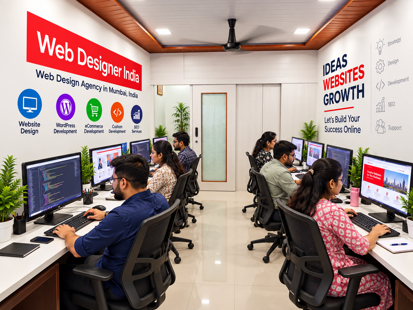 Web Designer India Office Interior – Modern Web Design Agency in Mumbai